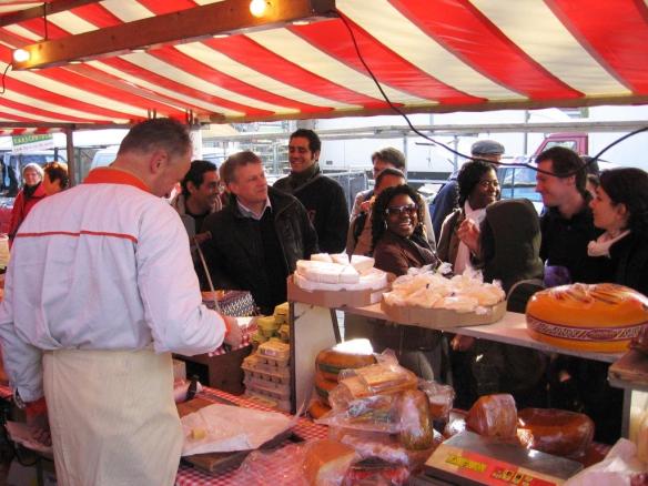 Cheese stall at the Vredenburg Market