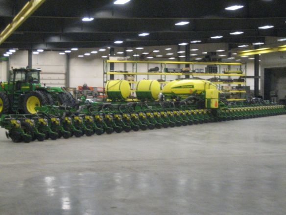 The Technology Treadmill. John Deere's new 48-row planter. From: combineforums.proboards.com