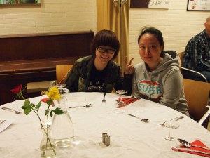 Waiting for the dinner to start!