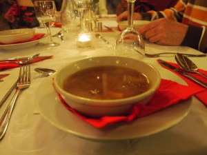 First course: Miso soup