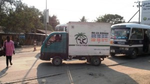 Distribution of the milk around Dar es Salaam