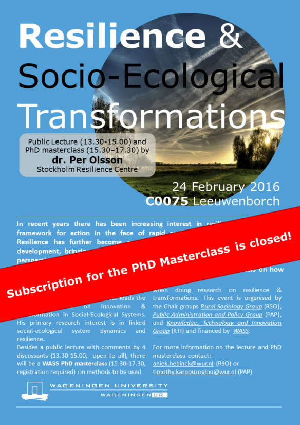 Poster Seminar closed