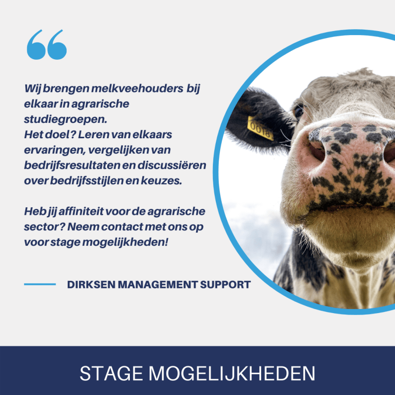 Stage mogelijkheid voor studenten met agrarische&nbsp;affiniteit